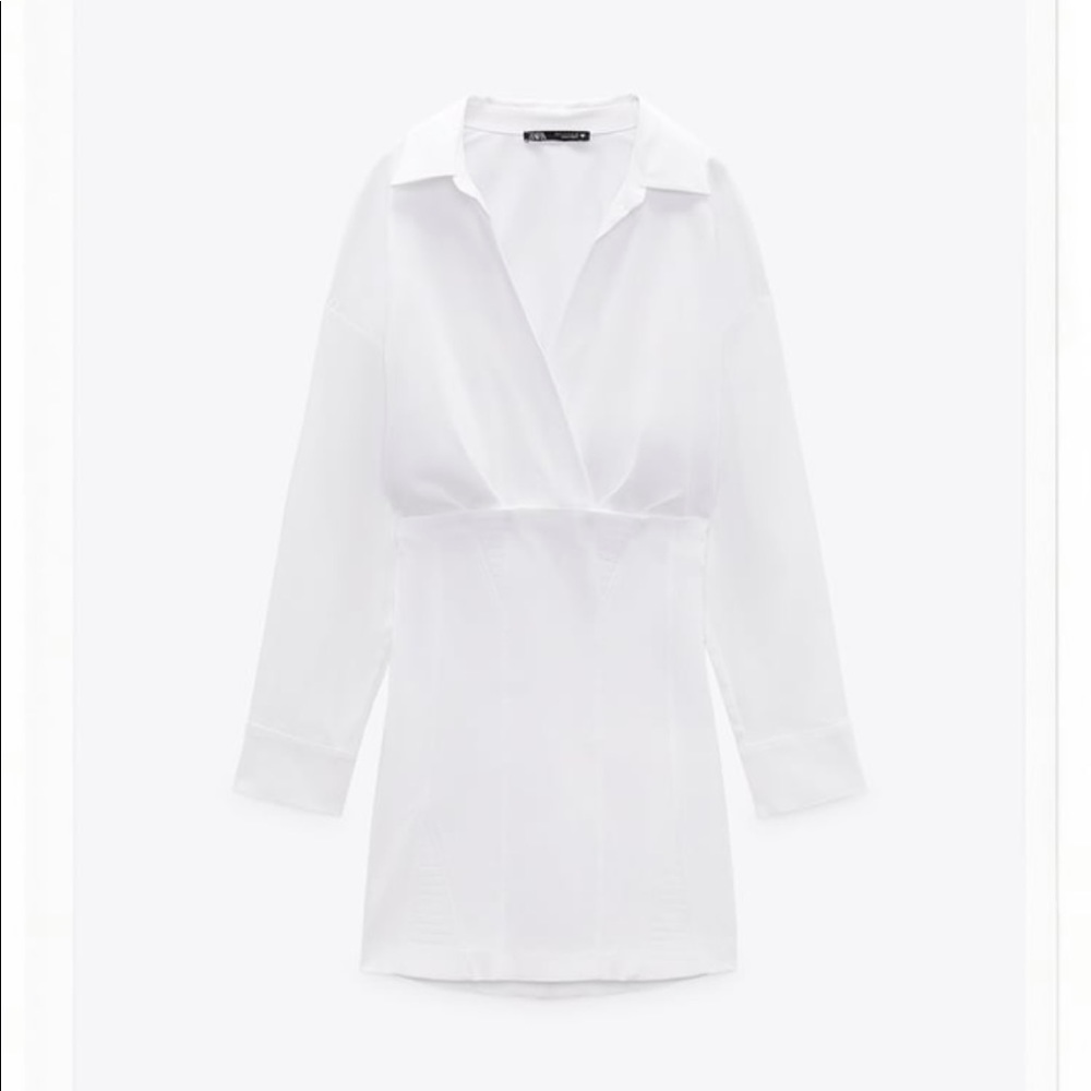 Zara Poplin Shirt Dress